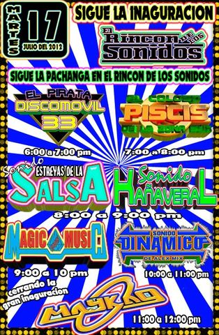 17 DE JULIO 2012 INAGURACION EL RINCON DE LOS SONIDOS 2012